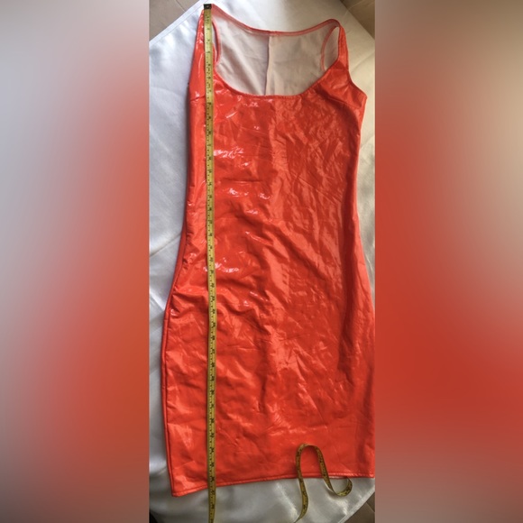 Womens beautiful orange dress great for spring summer - Picture 10 of 10